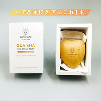 SNOW FOX SKINCARE(スノー フォックス スキンケア) プレミアム FOX カッサ ウッド ミニハート ヘアブラシ