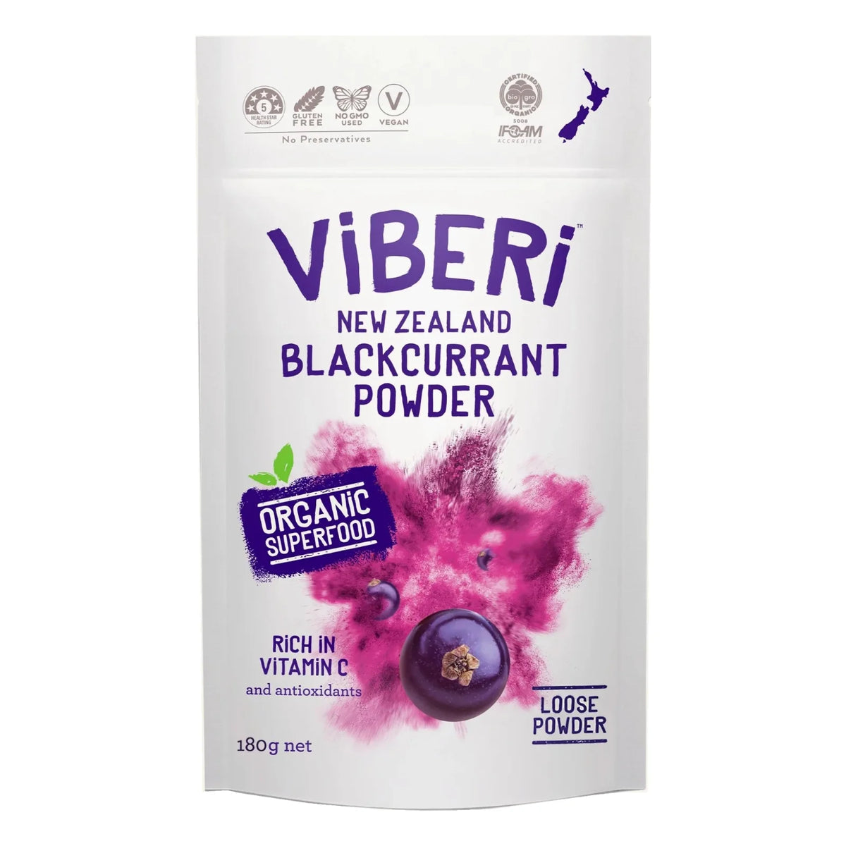 Wholesum Japan 有機JAS カシスパウダー(180g pouch)